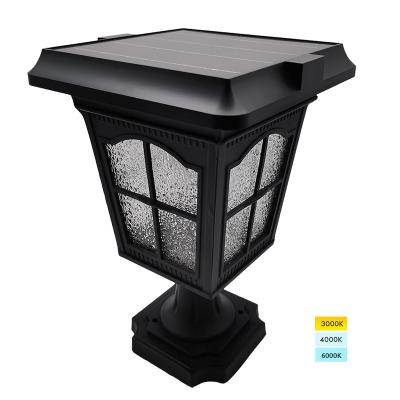 China Retro Classic Waterproof Outdoor Solar Pathway Design Garden Decoration IP65 5W LED Gate Post Pillar Light for sale