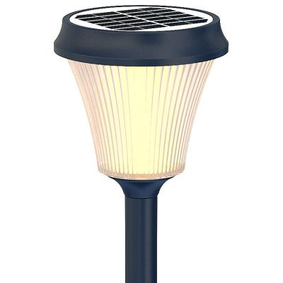 China Lanscape 3CCT Round Design Outdoor Solar Powered Led Landscape Lighting Park Light From China Factory for sale