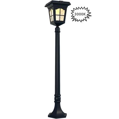 China Garden Goldsuno Vintage Design Solar Lawn Post Light Solar Garden Light for sale