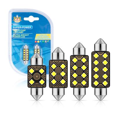 China Festoon 36mm Canbus 31mm 36mm 39mm 41mm C5w 3030 6smd Led Car Interior Lights With Canbus 31mm 36mm 39mm 41mm for sale