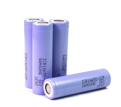 China As pilhas 3.6V 2200mAh 800 do íon do lítio de Samsung ICR18650-22P 18650 cronometram a vida de ciclo à venda