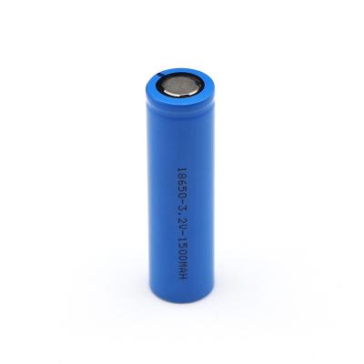 China IFR18650 LiFePO4 Battery Cells 3.2V 1500mAh Long Cycle Life Wide Application Range for sale