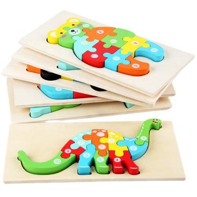 China Cartoon Toy Hot Selling New Designs Hot 3d Puzzles Hot Montessori Game Toys Kids Jigsaw Puzzle Educational Toys For Children for sale