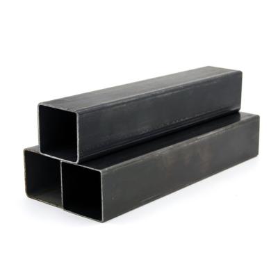 China ASTM Original Black 25 40 Square rectangular steel pipe Q235 Especificaciones tubo de de acero equivalente en venta