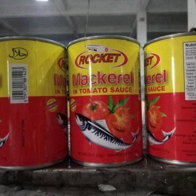 China Canned canned saurels in brine, canned mackerel in tomato sauce 425GX24TIN for sale