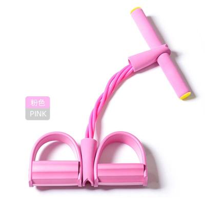 China 2022 Hot Sale 4-Tube Pedal Yoga Resistance Band Home Exercise Yoga Multifunctional Tension Rope Fitness Equipment for sale