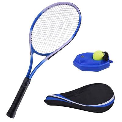 China Tennis Training Steel Racket For Young Adults Advanced Rackets Shock Absorption Handle With Training Hardware for sale