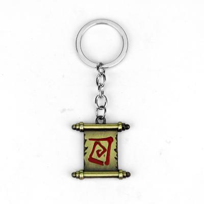 China Metal the Dota key chain of the new DOTA2 logo wholesale Internet game peripheral new auto 2pcs creative gifts for sale