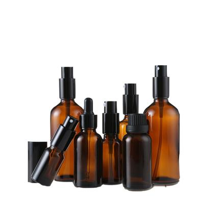 China Green Cosmetic 10 Ml Frosted Glass Essential Oil Dropper Bottles With Sprayers for sale