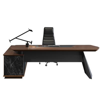 China Export Marble Extendable Unique Luxury Solid Wood Furniture Office Chair Modern Design Boss Standard Wooden Desk for sale