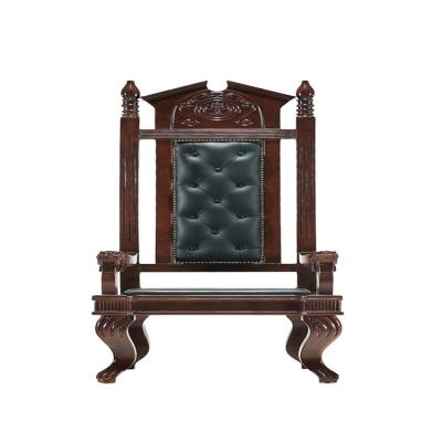 China Antique High End Court Seating Chair For Judge Antique Solid Wood Leather Chair Classic Designs Heavy Duty Dining Table for sale