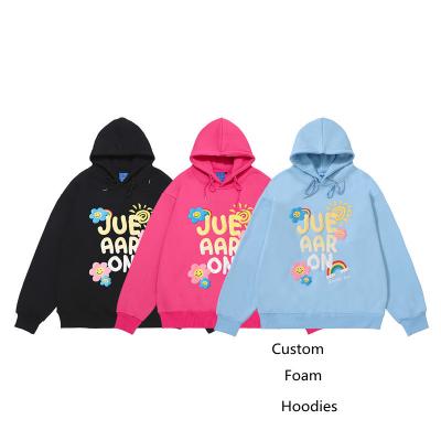 China Newest Design Anti-Wrinkle Foaming High Quality Oversized 3D Breath Printing Hoodie Men Women for sale