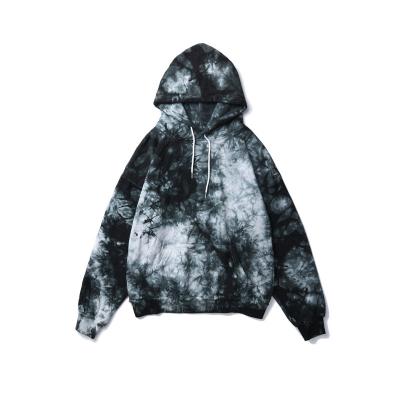 China Custom Men's Anti-Wrinkle Tie Dye Terry Acid Wash Hoodie Wholesale 100% Cotton for sale