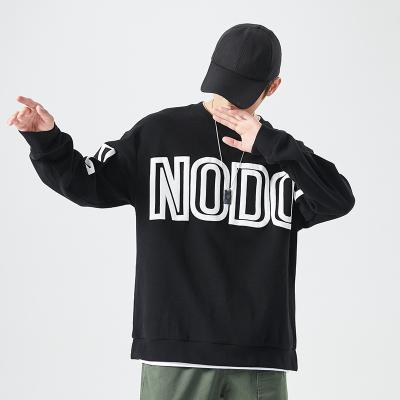 China Wholesale Anti Shrink Oversized College Off The Shoulder Mens Printed Pullover Crewneck Sweatshirts for sale