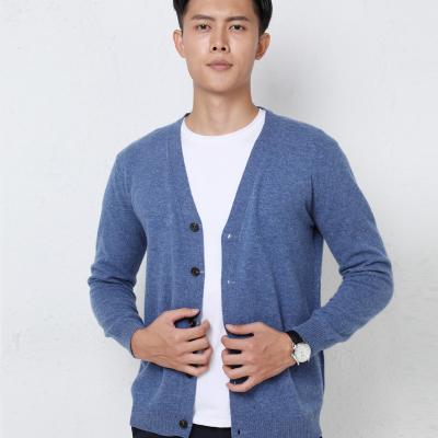 China Anti-pilling Autumn And Winte New Men's Loose V-neck Woolen Button Through Cardigan Sweater for sale