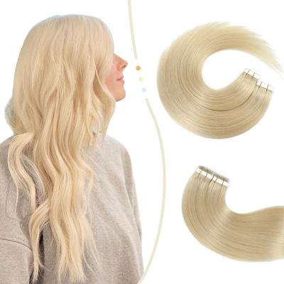 China Silky Straight Wave Factory Direct Sale Can Customize Blonde Tape Hair Extensions Hair Tape for sale