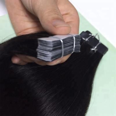 China High quality natural virgin remy silky straight wave ombre hair tape double human hair extensions for sale