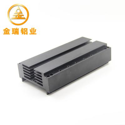 China Large Aluminum Heat Sink CNC Machining Black Color Easy Installation for sale