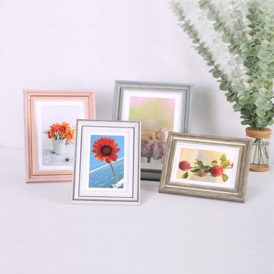 China Decoration 8x10 Inch Plastic Pink PS Kids Photo Desk Frame For Bedroom Decor for sale