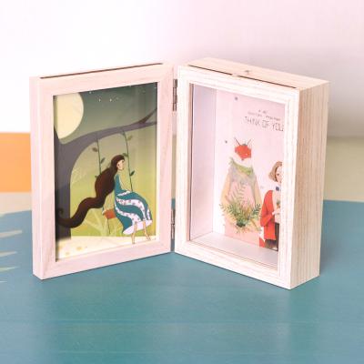 China Decorative Home Decor New Four-color Rectangle Acrylic Listing Shadow Box Photo Frame for sale