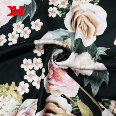 China Kahn Breathable Digital Print Customized Super Soft 100% Pure Silk Fabric For Dress for sale