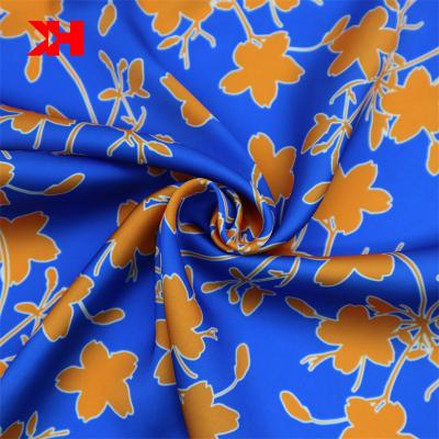 China Anti Pill Kahn Fabric Printed Silk Satin Digital Printing Satin Fabrics For Cloth for sale