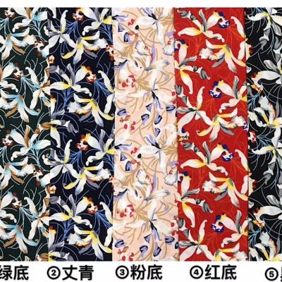 China China Manufacturer Yellow Rayon Fabric Organic Printing For Dress for sale