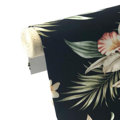 China Kahn Hawaii Design 100% Organic Spun Viscose Floral Digital Print Rayon Fabric Fabric for sale