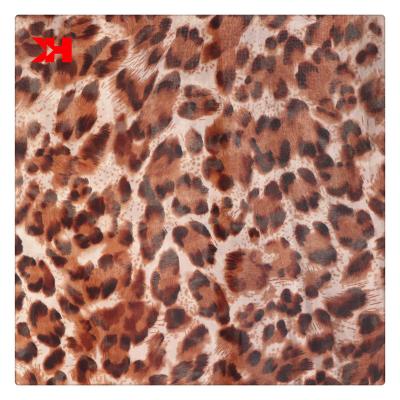 China Kahn Leopard Organic High Quality Soft Silk Chiffon Fabric Digital Printed 100% Polyester Fabric for sale