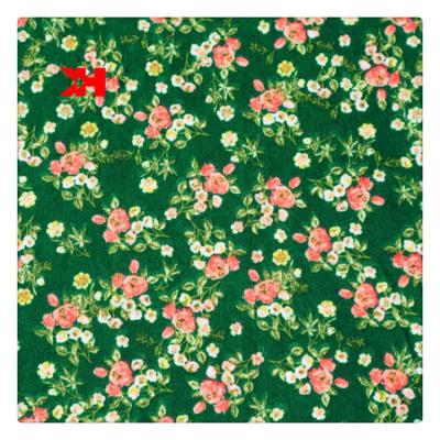 China Antistatic Spun Textiles100% Polyester Fabric Floral Printed Material For Dresses Shirt for sale