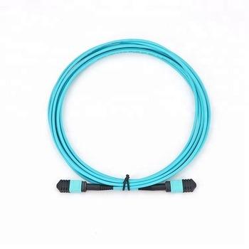 China High Density Fiber Distribution Frame Abalone Fiber Optic Patch Cord OM3 12 Core MTP MTP Cable for sale