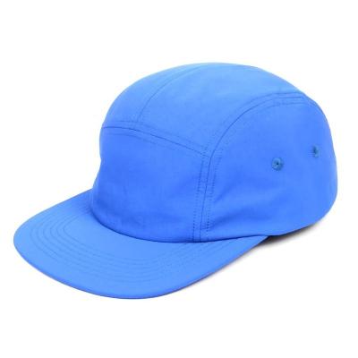 China JOINT Wholesale Custom Quick Dry Hat Classic Nylon 5 Panel Blue for sale