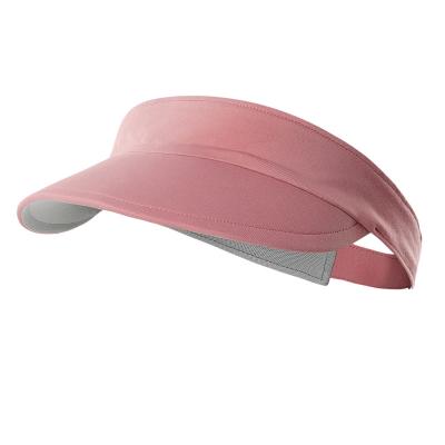 China Waterproof Summer Outdoor Sports Empty Top Hat Women Running Large Overflowed Visor for sale