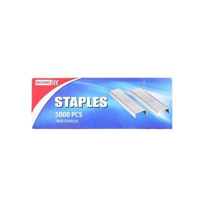 China Durable Manufacturers Directly Supply 26/6 Staples 5000 Standard Office Staples Export for sale