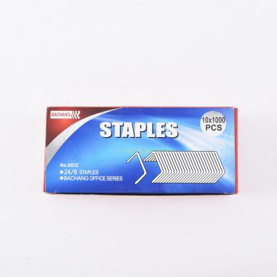 China Teaching+Office+Home School Manufacturer Directly Supply Wholesale English Staple Pin Stapler Pin 24/6 Penetration Paper Clips for sale