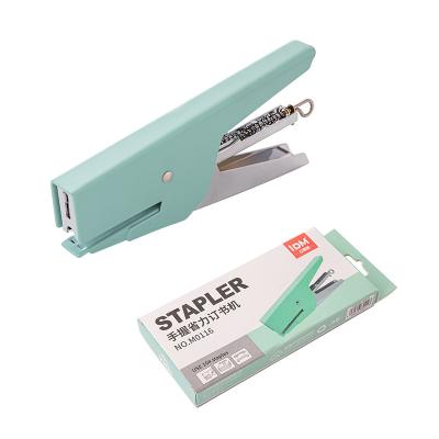 China Cute Macaron Hand Stapler Packing Durable Hand Stapler No. 10 Labor Saving Stapler for sale