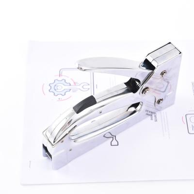 China Convenient Frontier For Nail Wood Gun Metal Hand Gun Metal Multifunctional 8513 Effortless Nail Decoration Stapler for sale