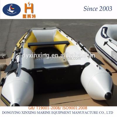 China Fishing & Popular Sports 270CM PVC Inflatable Boat Aluminum Bottom For Sale for sale