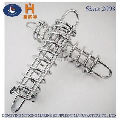 China Mooring Boat Boats 500mm Stainless Steel Boat Anchor Spring Dock Line for sale