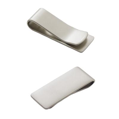 China Custom High Quality Europe Stainless Steel Silver Clips Gold Silver Brushed Silver Clip for sale