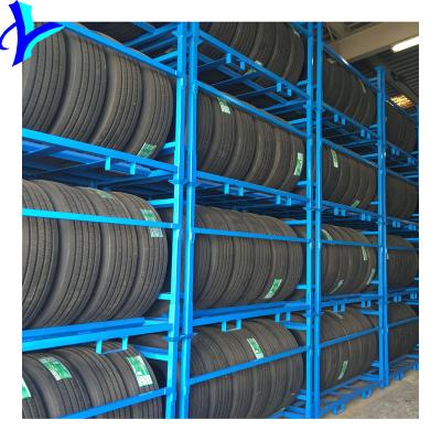 China Customized Stackable Movable Stacking Tire Pallet Stack Rack System for sale