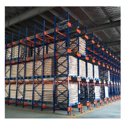 China China Manufacturer Q235 Steel Material Warehouse Storage Adjustable Shuttle Pallet Racking for sale