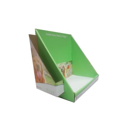 China Custom Advertising Or Promotion POP Cardboard Display Supermarket Counter Shelve Display Rack for sale