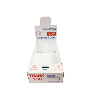 China Eco - Friendly Custom Theme Charity Cardboard Candy Box For Donation for sale