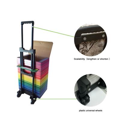 China Upgrade Brand Effect Exhibition Cardboard Trolley Box for sale