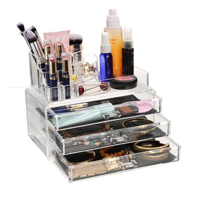 China Hot Selling Acrylic Advertising Or Promotion Shop Display Supermarket Shelves For Cosmetics Or Make Up for sale