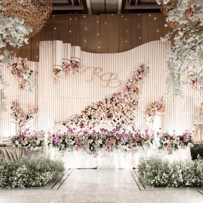 China Wedding Artificial Hydrangeas Silk Flowers Backdrop Panel Wall Decoration Flower Wedding for sale