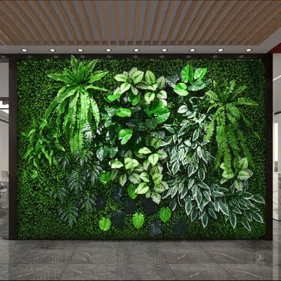 China Traditional Outdoor Artificial Plant Plants Flower Wall Grass Artificial Hanging Plant Home Decoration for sale