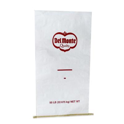 China Recyclable 25kg 50kg Kraft Paper Laminated PP Woven Bag For Chicken Feed Packing Cattle Feed Bag for sale