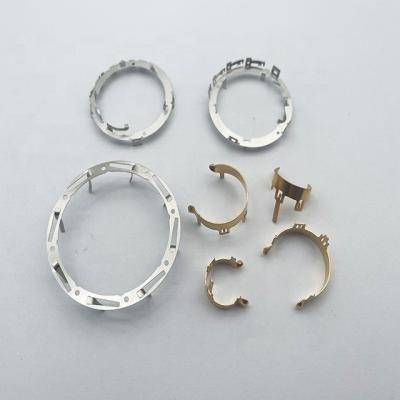 China Custom plated stainless steel beryllium shrapnel metal clasp high elastic copper material stamping parts for sale